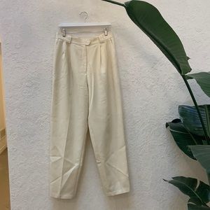 100% Wool Vintage White Pants